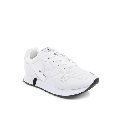 19V69 Italia White Artificial Leather Athletic Sneakers