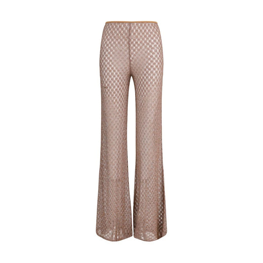 Missoni Brown Viscose Flared Pants