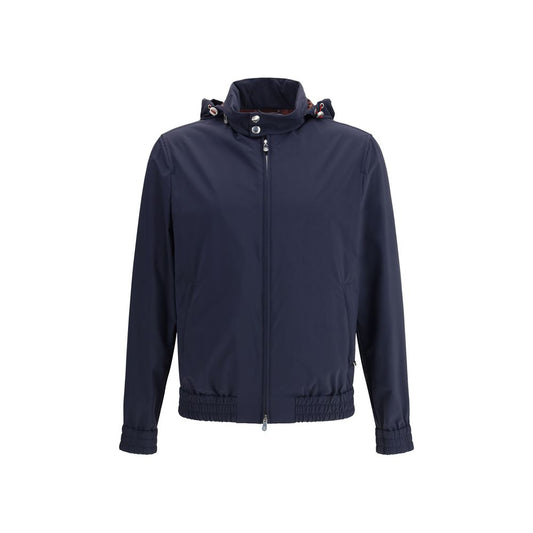 Brunello Cucinelli Blue Polyamide Shell Jacket