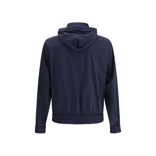 Brunello Cucinelli Blue Polyamide Shell Jacket