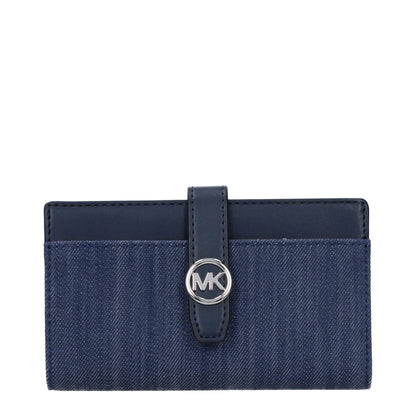 Michael Kors Blue Fabric Wallet