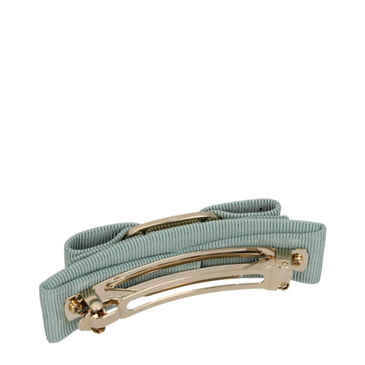 Salvatore Ferragamo Green Fabric Hair Bow