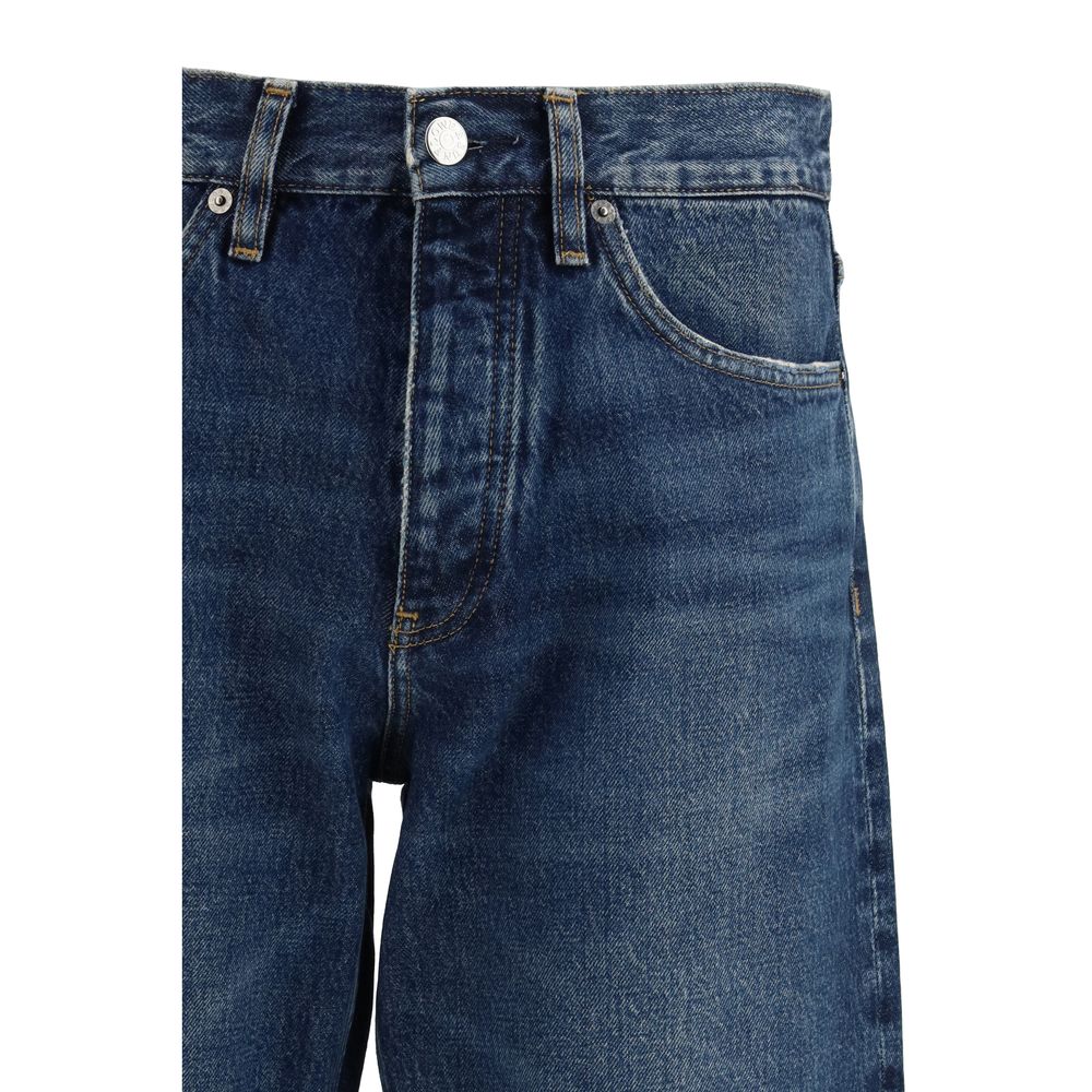 Sunflower Blue Cotton Relaxed Fit Jeans
