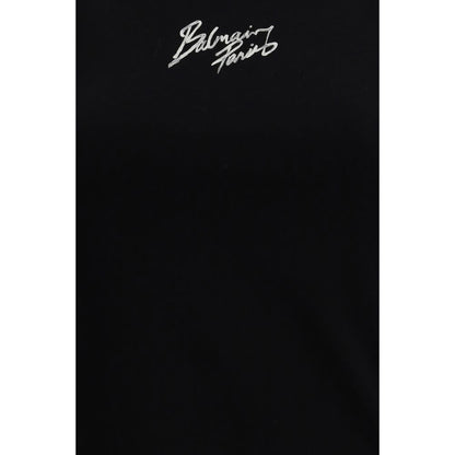 Balmain Black Cotton T-Shirt