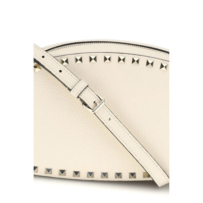 Valentino Garavani Beige Calf Leather Bos Taurus Shoulder Bag