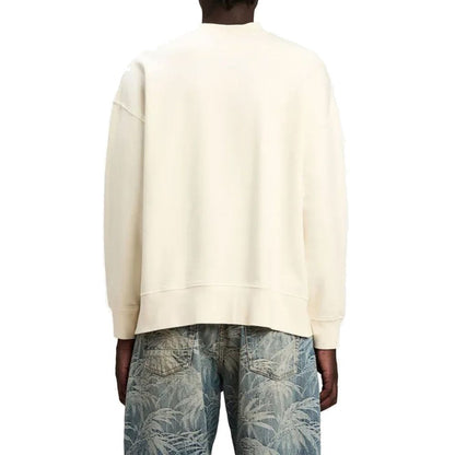 Palm Angels White Cotton Sweatshirt