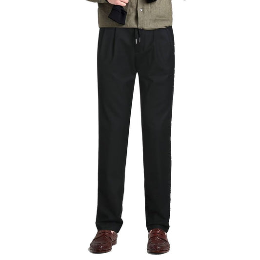 Herno Black Elastane Casual Pants