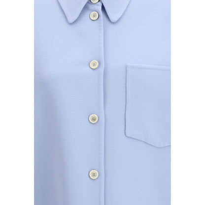 Fabiana Filippi Blue Wool Oves Aries Dress Shirt