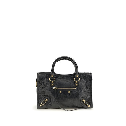 Balenciaga Black Lamb Ovis Aries Aries Shoulder Bag