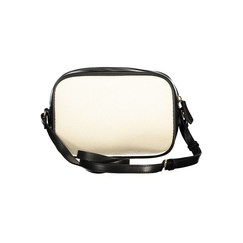 Mario Valentino Beige Cotton Women Shoulder Bag