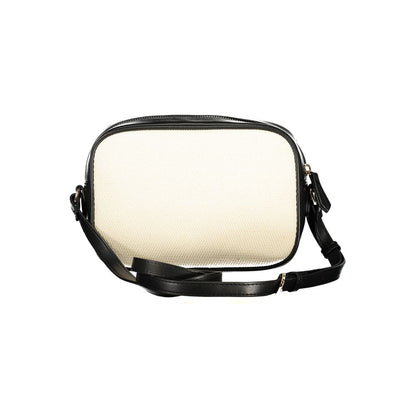 Mario Valentino Beige Cotton Women Shoulder Bag