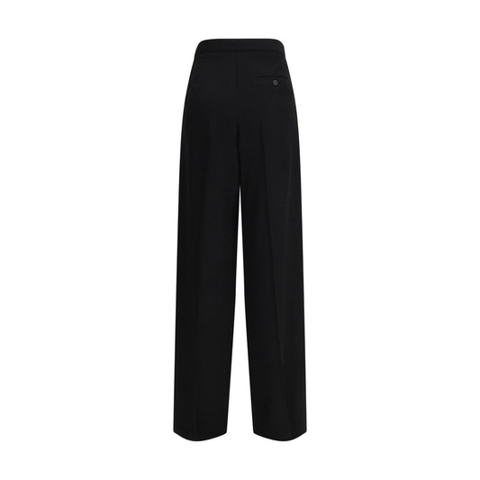 Balenciaga Black Cotton Dress Pants
