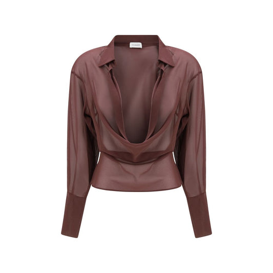 The Andamane Purple Silk Blouse
