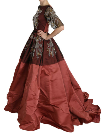 Dolce &amp; Gabbana – Prinzessinnenkleid aus Seide mit Kristallkronleuchter