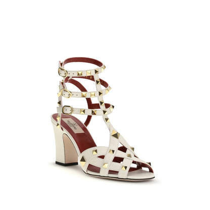 Valentino Garavani Brown Goatskin Stiletto Heel Sandals