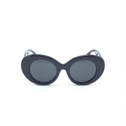 Burberry Black Oversized Round Sunglasses