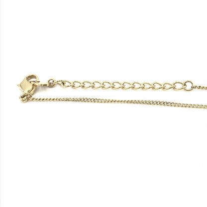 Christian Dior Dolphin Motif Rhinestone Gold Plated Necklace