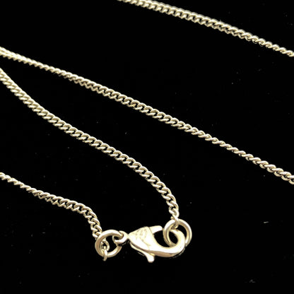 Chanel Gold Tone CC Circle Pendant Necklace