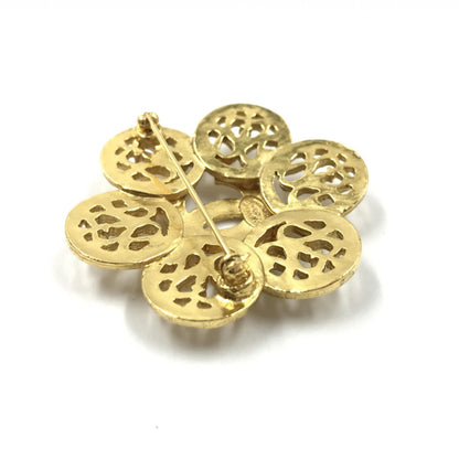 Chanel Costume Jewlery Vintage Brooch Coco Medallian