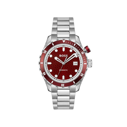 Hugo Boss Gray Stainless Steel Dress Watch