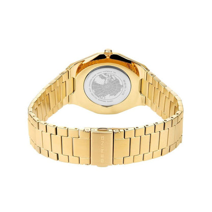BERING Gold Stainless Steel Dress Watch