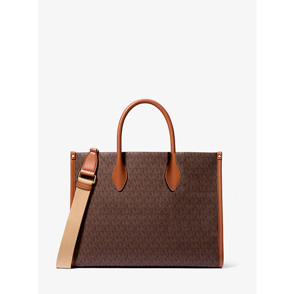 Michael Kors Brown Leather Shoulder Bag