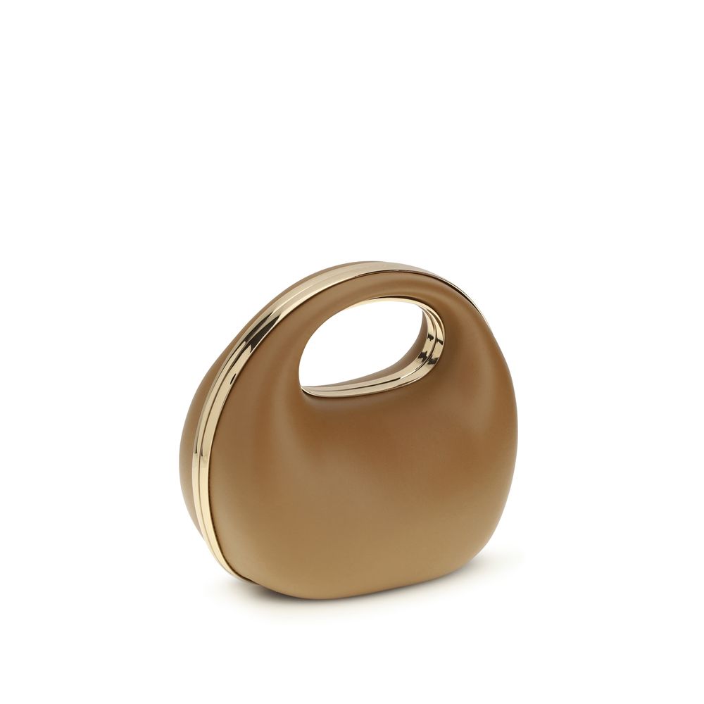 Sacai Brown Calf Leather Bos Taurus Handbag