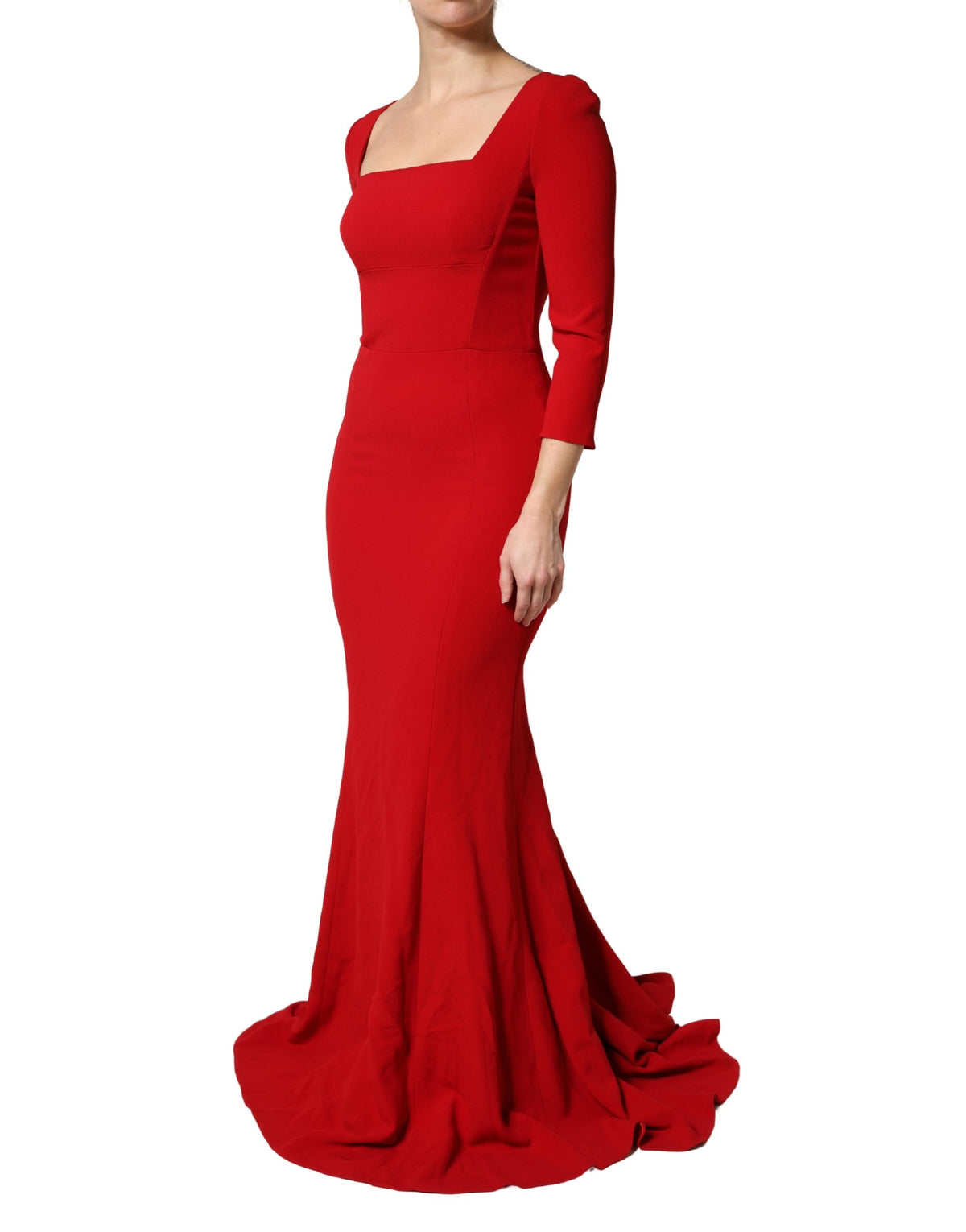 Dolce & Gabbana Red Viscose Sheath Bodycon Mermaid Dress