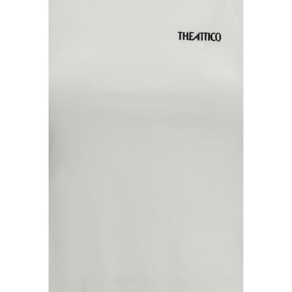 The Attico White Cotton Sleeveles T-Shirt