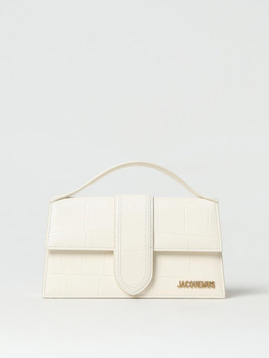 Jacquemus Ivory Cocco Le Grand Bambino Handbag