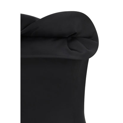 Magda Butrym Black Wool Tank Tops