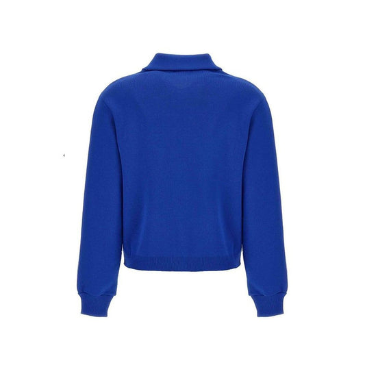 Autry Blue Nylon Cardigan