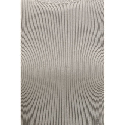 RIER Beige Silk T-Shirt