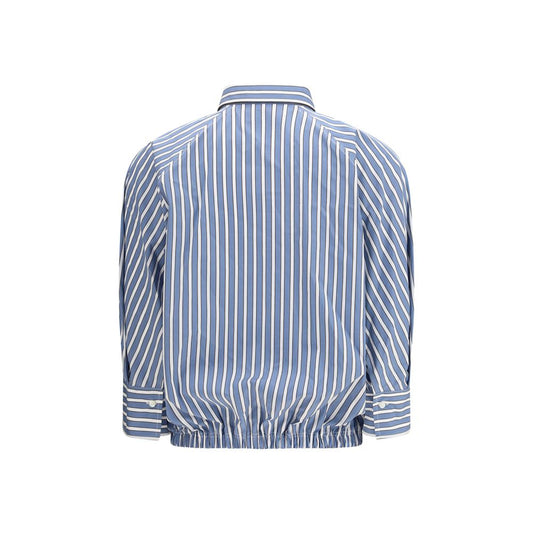 Brunello Cucinelli Blue Cotton Shirt