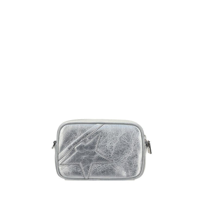 Golden Goose Gray Calf Leather Bos Taurus Shoulder Bag
