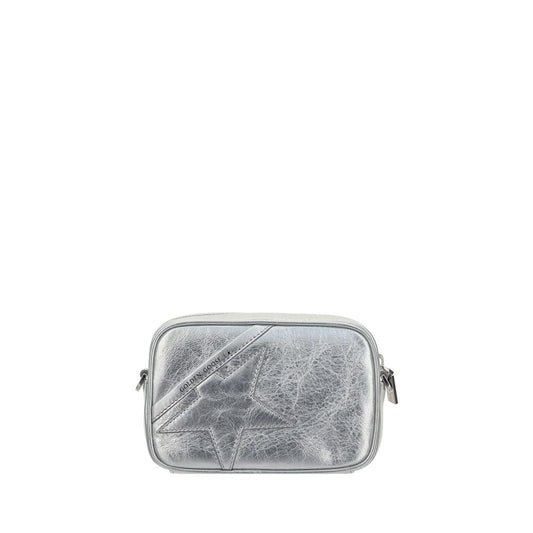 Golden Goose Gray Calf Leather Bos Taurus Shoulder Bag