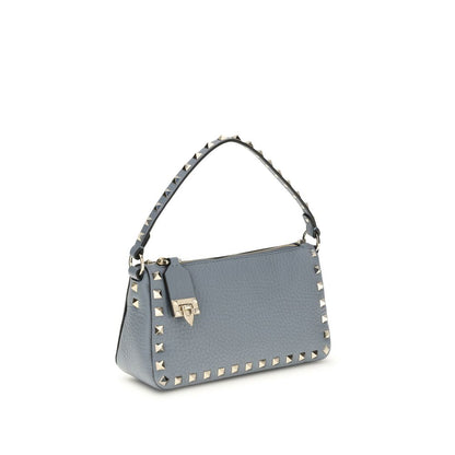 Valentino Garavani Blue Calf Leather Bos Taurus Shoulder Bag