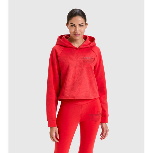 Diadora Red Cotton Sweatshirt
