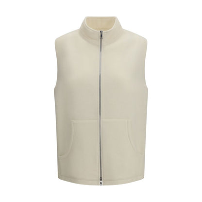 RIER Beige Wool Oves Aries Sleveless Jacket