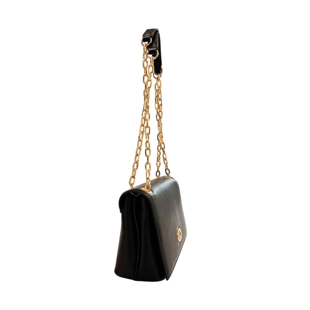 Twinset Black PU Women Crossbody Bag