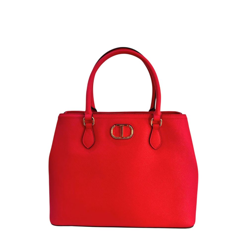 Twinset White PU Women Handbag