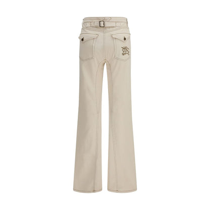 Burberry Beige Cotton Bootcut Jeans
