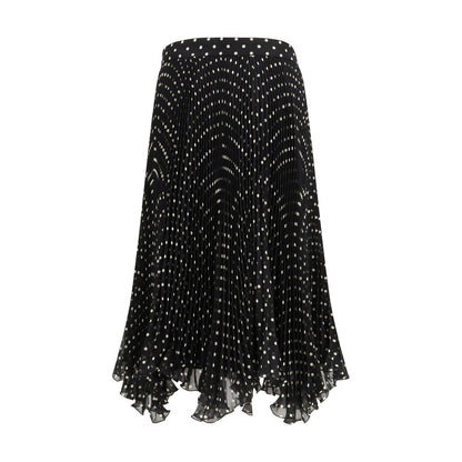 Valentino Garavani Black Silk Skirt