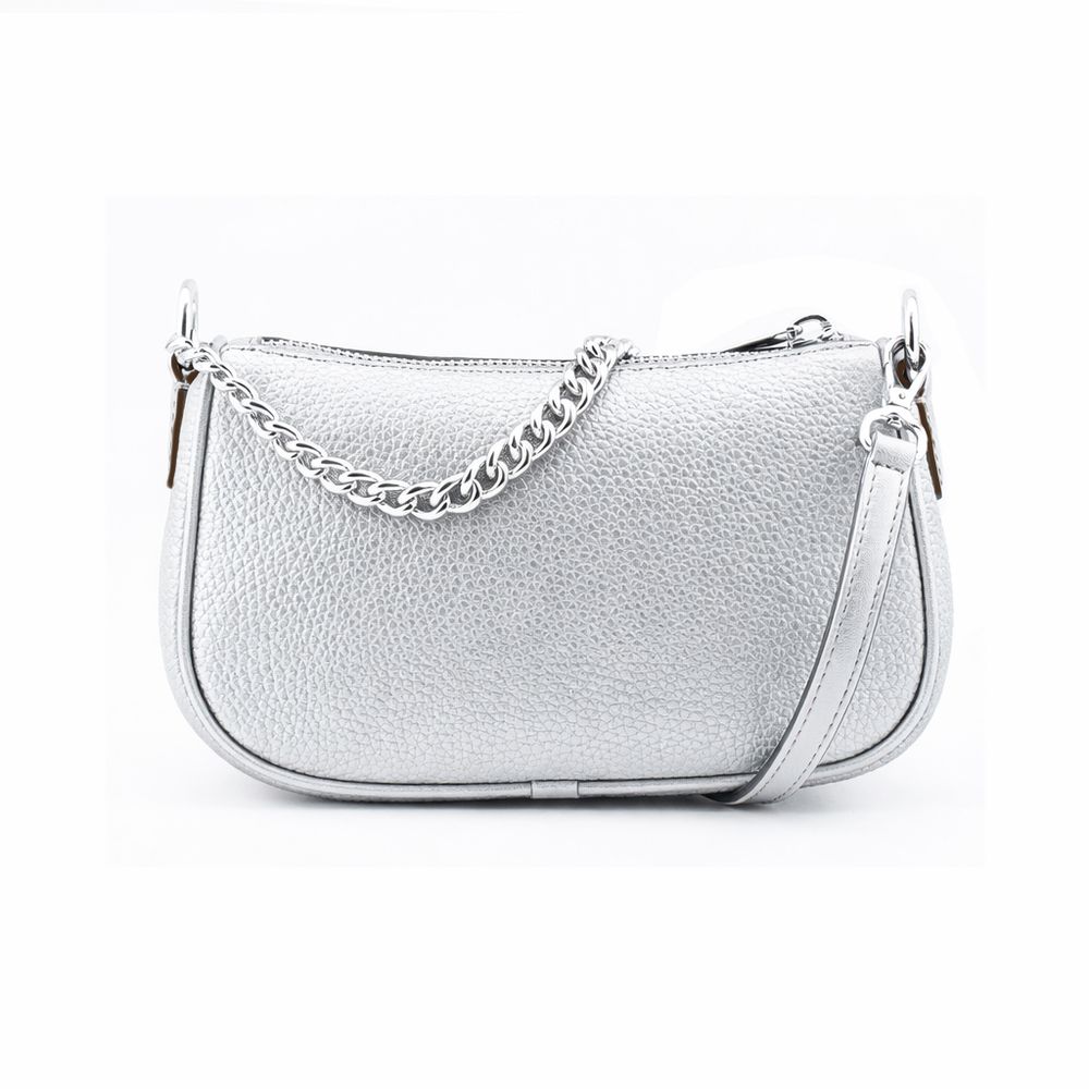 Michael Kors Gray Leather Shoulder Bag