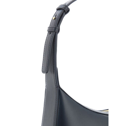 Dolce & Gabbana Black Calf Leather Bos Taurus Shoulder Bag