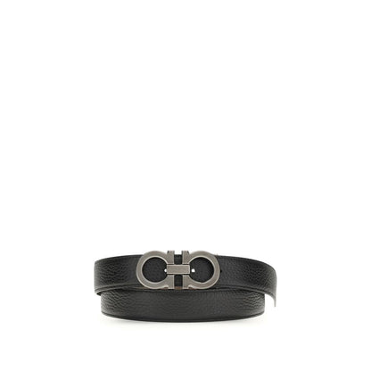 Ferragamo Blue Calf Leather Bos Taurus Regular Belt