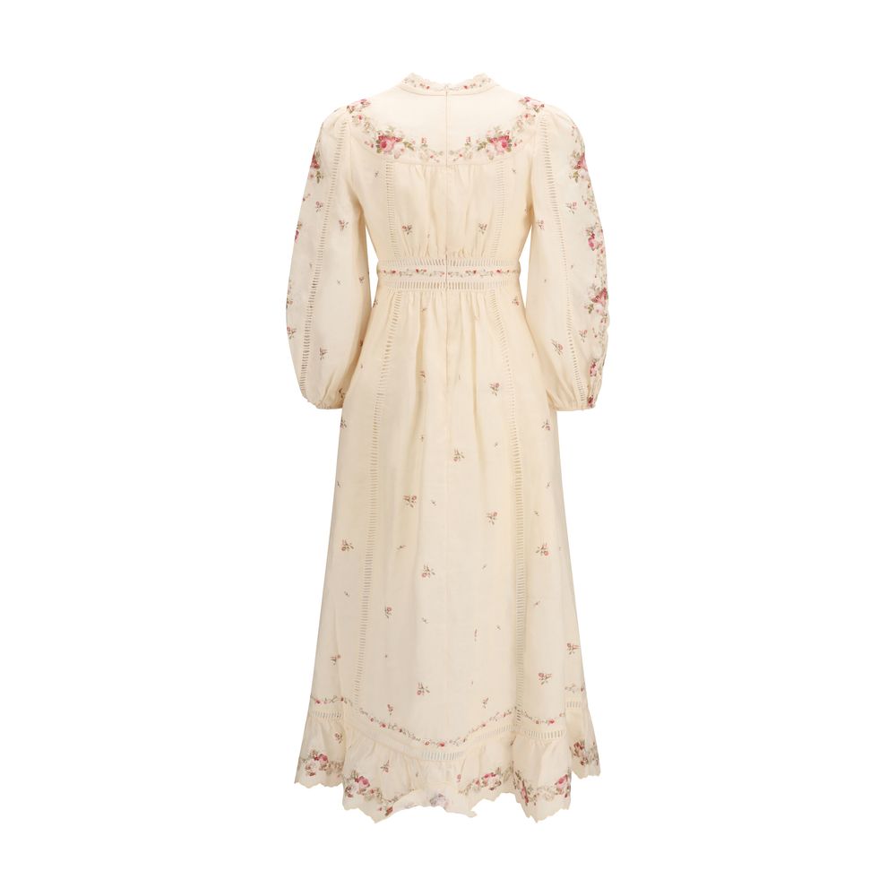 Zimmermann Beige Linen Casual Dress