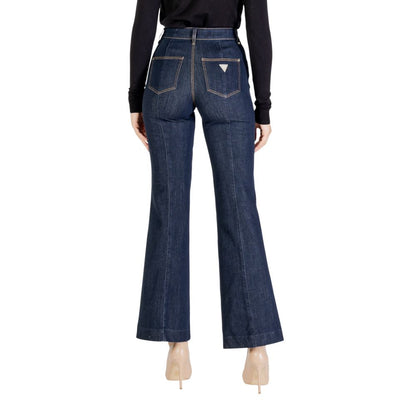 Guess Blue Cotton Bootcut Jeans