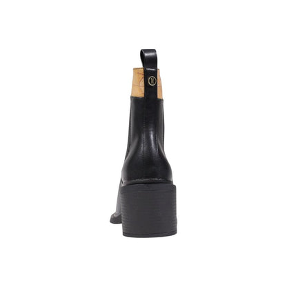 Alviero Martini Prima Classe Black Polyethylene Ankle Boots