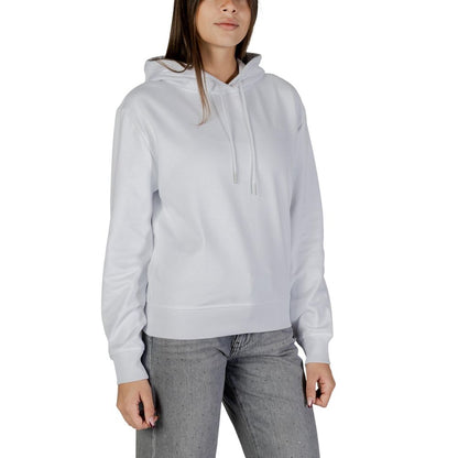 Calvin Klein Jeans White Cotton Hoodie
